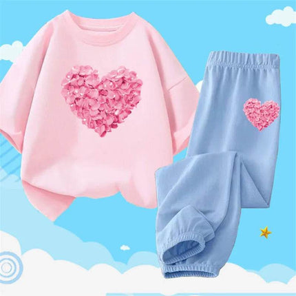 Girl Activewear Flower Girl Tracksuit Set - Mad Fly Essentials