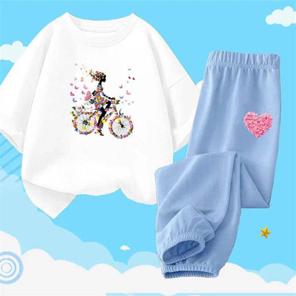 Girl Activewear Flower Girl Tracksuit Set - Mad Fly Essentials