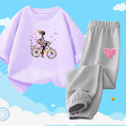 Girl Activewear Flower Girl Tracksuit Set - Mad Fly Essentials