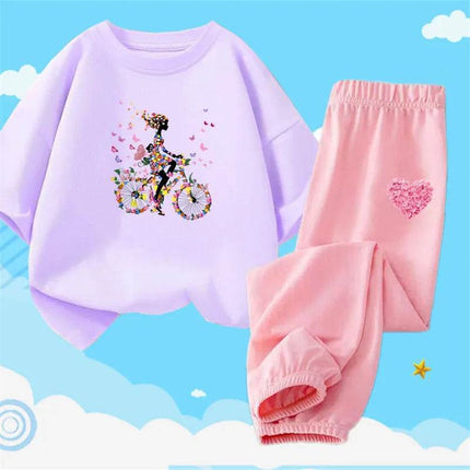 Girl Activewear Flower Girl Tracksuit Set - Mad Fly Essentials