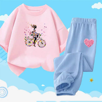 Girl Activewear Flower Girl Tracksuit Set - Mad Fly Essentials