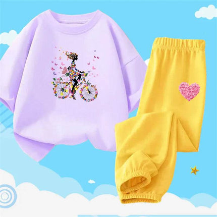 Girl Activewear Flower Girl Tracksuit Set - Mad Fly Essentials