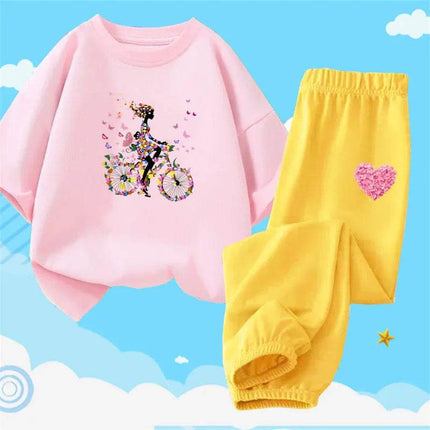 Girl Activewear Flower Girl Tracksuit Set - Mad Fly Essentials