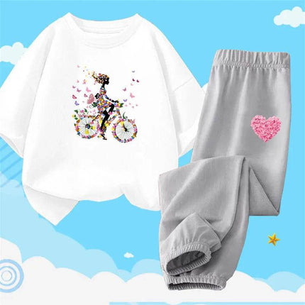 Girl Activewear Flower Girl Tracksuit Set - Mad Fly Essentials