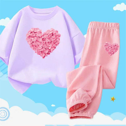 Girl Activewear Flower Girl Tracksuit Set - Mad Fly Essentials