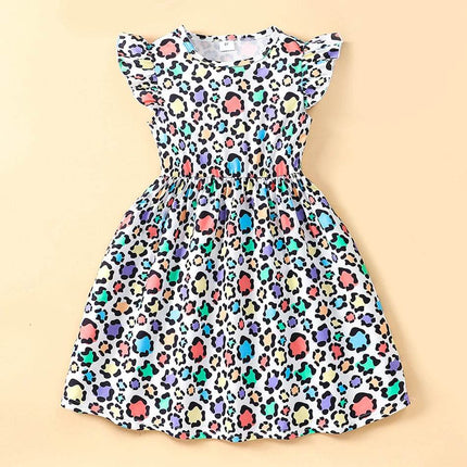 Girl Cartoon Animal Summer Ruffle Princess Dress - Princess Dress - Bibihou - Mad Fly Essentials
