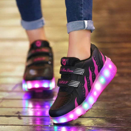 Girl LED Skate Sneaker Kids LED Shoes - Mad Fly Essentials
