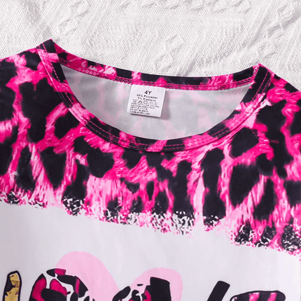 Girl Fashion Pink Leopard Slim Clothing Set - Clothing Set - PatPat - Mad Fly Essentials