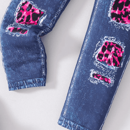 Girl Fashion Pink Leopard Slim Clothing Set - Clothing Set - PatPat - Mad Fly Essentials