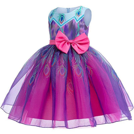 Girl Gradient Mesh Princess Birthday Party Dress - Party Dress - LZH - Mad Fly Essentials