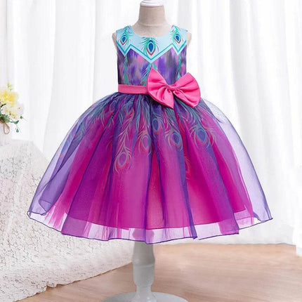 Girl Gradient Mesh Princess Birthday Party Dress - Party Dress - LZH - Mad Fly Essentials