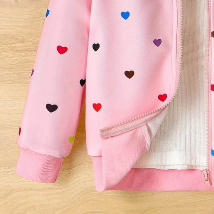 Girl Heart Zipper Autumn Casual Jacket - Jacket - VIKITA - Mad Fly Essentials