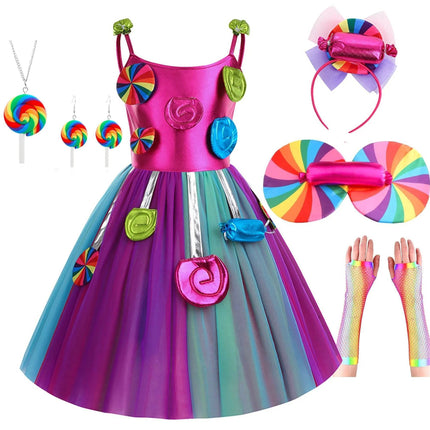 Girl Lollipop Costume Birthday Dress - Mad Fly Essentials