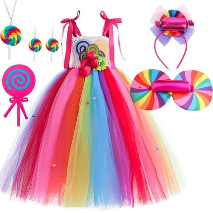 Girl Lollipop Costume Birthday Dress - Mad Fly Essentials