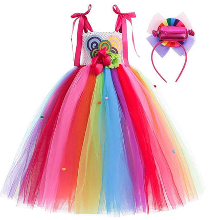Girl Lollipop Costume Birthday Dress - Mad Fly Essentials