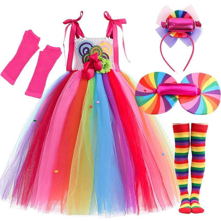 Girl Lollipop Costume Birthday Dress - Mad Fly Essentials