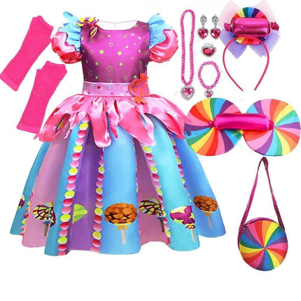 Festival Lollipop Birthday Girl Costume Dress - Costume Dress - MUABABY - Mad Fly Essentials