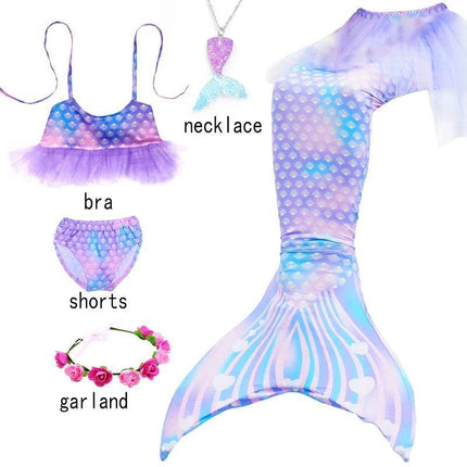 Girl Mermaid Tail Costume Beach Dress - Mad Fly Essentials