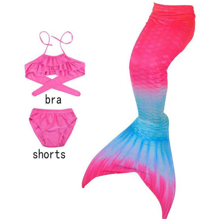 Girl Mermaid Tail Costume Beach Dress - Beach Dress - AiLe Rabbit - Mad Fly Essentials