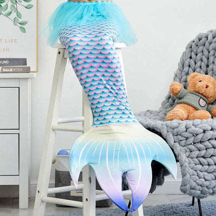 Girl Mermaid Tail Costume Beach Dress - Beach Dress - AiLe Rabbit - Mad Fly Essentials