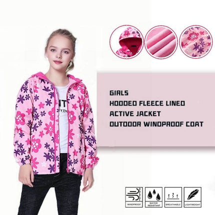 Girl New Seasonal Wear Polar Fleece Waterproof Hoodies Jacket Outerwear - Outerwear - Liakhouskaya - Mad Fly Essentials