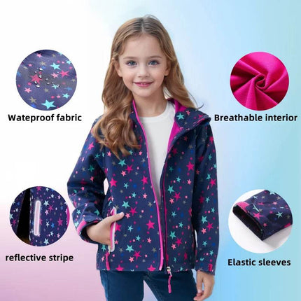Girl New Seasonal Wear Polar Fleece Waterproof Hoodies Jacket Outerwear - Outerwear - Liakhouskaya - Mad Fly Essentials