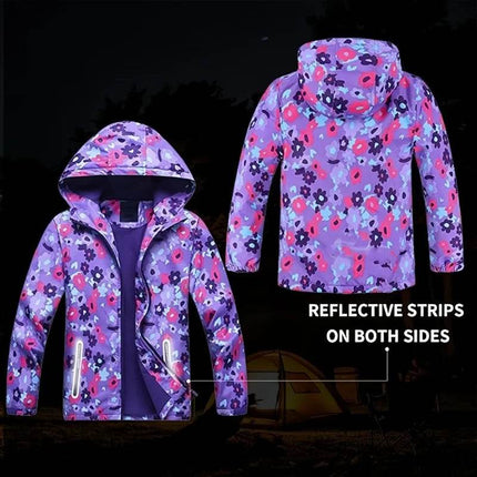 Girl New Seasonal Wear Polar Fleece Waterproof Hoodies Jacket Outerwear - Outerwear - Liakhouskaya - Mad Fly Essentials