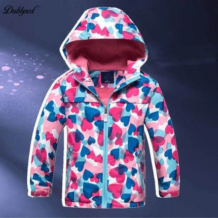 Girl New Seasonal Wear Polar Fleece Waterproof Hoodies Jacket Outerwear - Outerwear - Liakhouskaya - Mad Fly Essentials