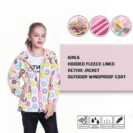 Girl New Seasonal Wear Polar Fleece Waterproof Hoodies Jacket Outerwear - Outerwear - Liakhouskaya - Mad Fly Essentials