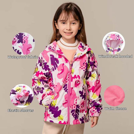 Girl New Seasonal Wear Polar Fleece Waterproof Hoodies Jacket Outerwear - Outerwear - Liakhouskaya - Mad Fly Essentials