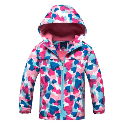 Girl New Seasonal Wear Polar Fleece Waterproof Hoodies Jacket Outerwear - Outerwear - Liakhouskaya - Mad Fly Essentials
