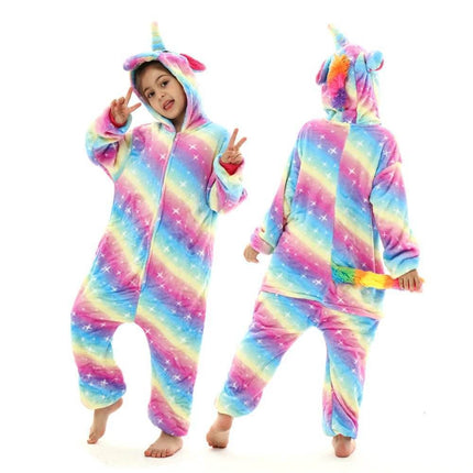 Girl Panda Unicorn Dinosaur Flannel Pajama Set - Pajama Set - 27kids - Mad Fly Essentials