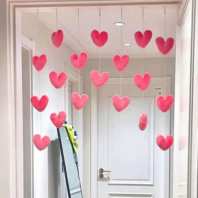 Girl Pink Red Heart Sequin Curtain Kids Room Decor - Kids Room Decor - Warm like home - Mad Fly Essentials