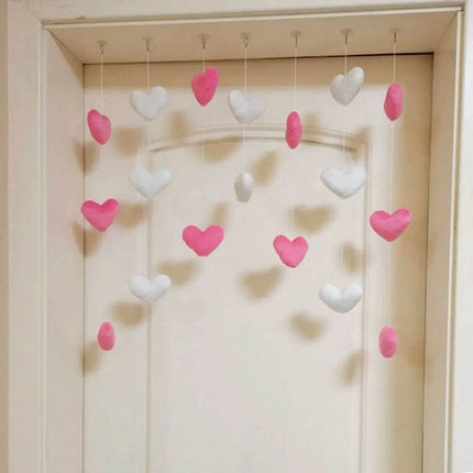 Girl Pink Red Heart Sequin Curtain Kids Room Decor - Kids Room Decor - Warm like home - Mad Fly Essentials