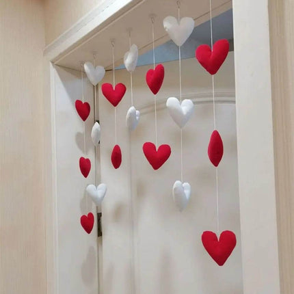 Girl Pink Red Heart Sequin Curtain Kids Room Decor - Kids Room Decor - Warm like home - Mad Fly Essentials