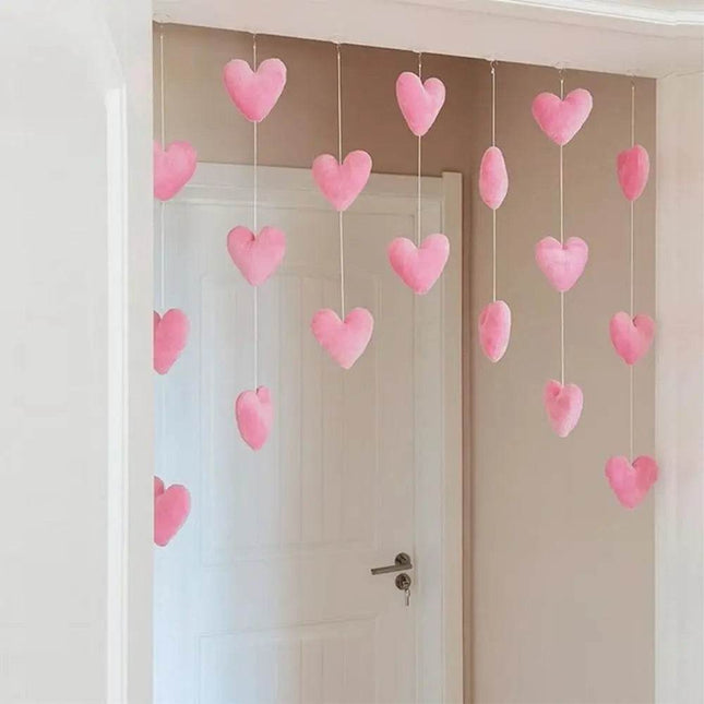 Girl Pink Red Heart Sequin Curtain Kids Room Decor - Kids Room Decor - Warm like home - Mad Fly Essentials