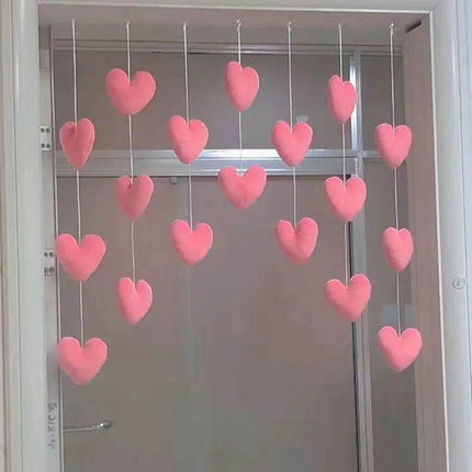 Girl Pink Red Heart Sequin Curtain Kids Room Decor - Kids Room Decor - Warm like home - Mad Fly Essentials