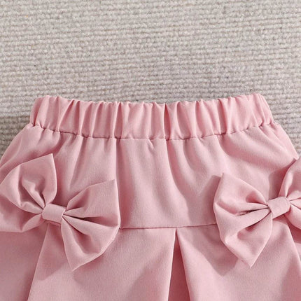 Girl Puff Sleeve Skirt Clothing Set Baby Toddler Outfit - Baby Toddler Outfit - NNJXD - Mad Fly Essentials