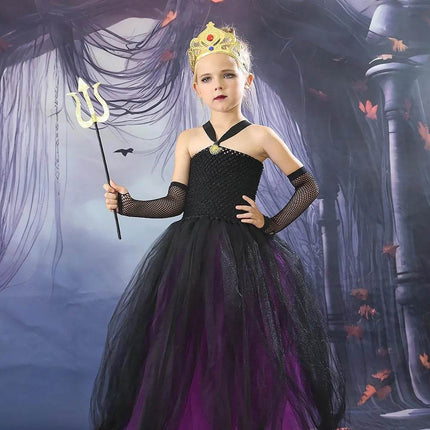 Girl Sea Witch Villain Tutu Costume Party Dress - Party Dress - KoolKids - Mad Fly Essentials