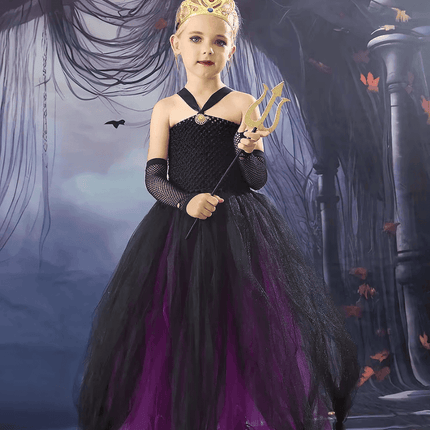 Girl Sea Witch Villain Tutu Costume Party Dress - Party Dress - KoolKids - Mad Fly Essentials
