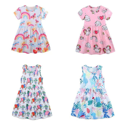Girl Seasonal Wear 3-8T Summer Princess Birthday Heart Dresses - Girl Seasonal Wear - jumping meters - Mad Fly Essentials
