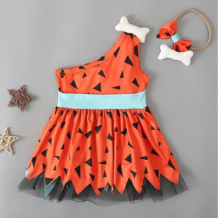 Girl Seasonal Wear Halloween Caveman Historical Costume Dress - Girl Seasonal Wear - Mater Kom - Mad Fly Essentials