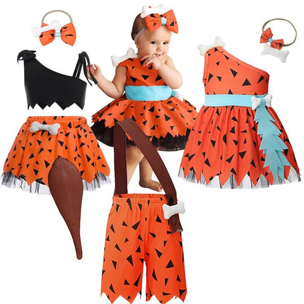 Girl Seasonal Wear Halloween Caveman Historical Costume Dress - Girl Seasonal Wear - Mater Kom - Mad Fly Essentials