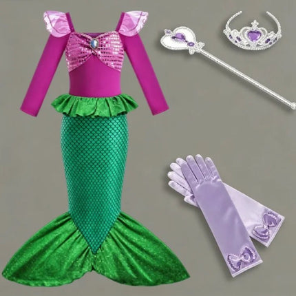 Girl Seasonal Wear Mermaid Dress Up Carnival Sets - Girl Seasonal Wear - Zawaland - Mad Fly Essentials