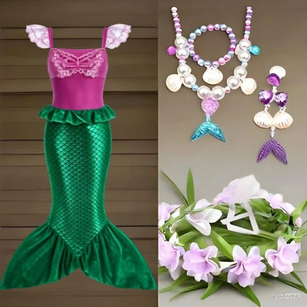 Girl Seasonal Wear Mermaid Dress Up Carnival Sets - Girl Seasonal Wear - Zawaland - Mad Fly Essentials