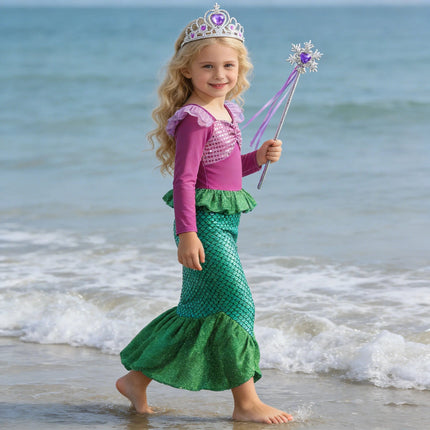 Girl Seasonal Wear Mermaid Dress Up Carnival Sets - Girl Seasonal Wear - Zawaland - Mad Fly Essentials