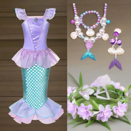 Girl Seasonal Wear Mermaid Dress Up Carnival Sets - Girl Seasonal Wear - Zawaland - Mad Fly Essentials