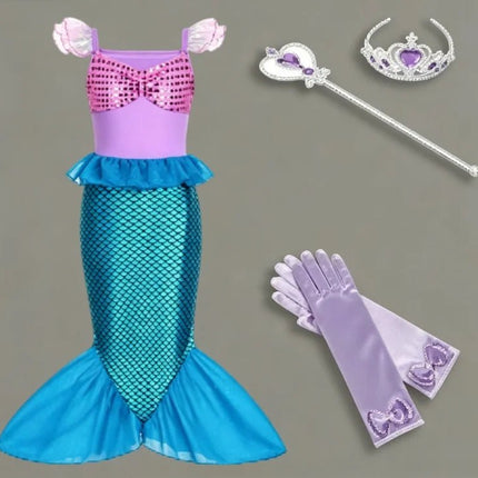 Girl Seasonal Wear Mermaid Dress Up Carnival Sets - Girl Seasonal Wear - Zawaland - Mad Fly Essentials