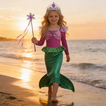 Girl Seasonal Wear Mermaid Dress Up Carnival Sets - Girl Seasonal Wear - Zawaland - Mad Fly Essentials
