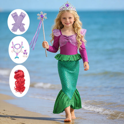 Girl Seasonal Wear Mermaid Dress Up Carnival Sets - Girl Seasonal Wear - Zawaland - Mad Fly Essentials